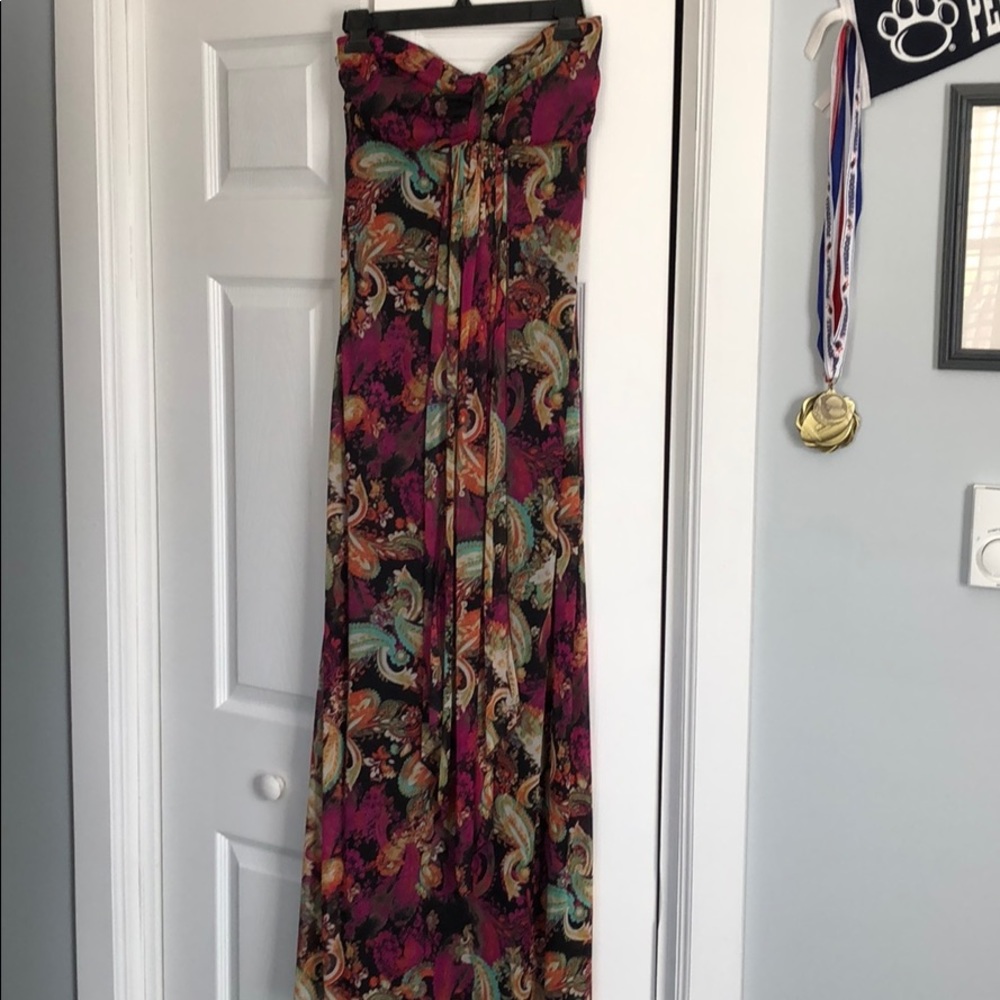 Strapless maxi dress